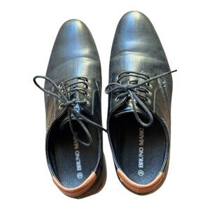 Bruno Marc Oxford Shoes Men's Size 9 Black LG19009M Box
